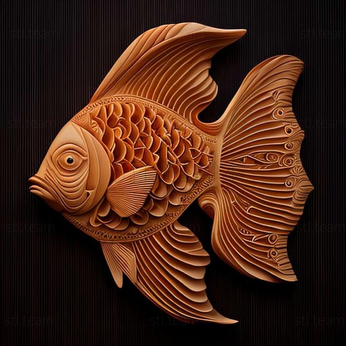 3D model Butterfly fish fish (STL)